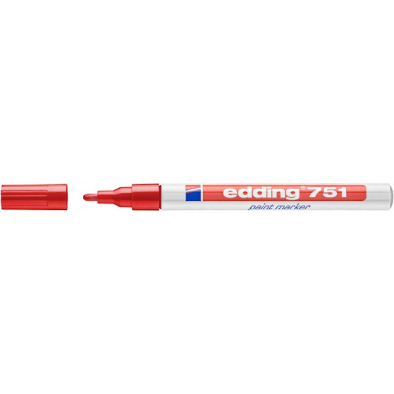 PAKIET Marker olejowy e-751 EDDING, 1-2mm, czerwony