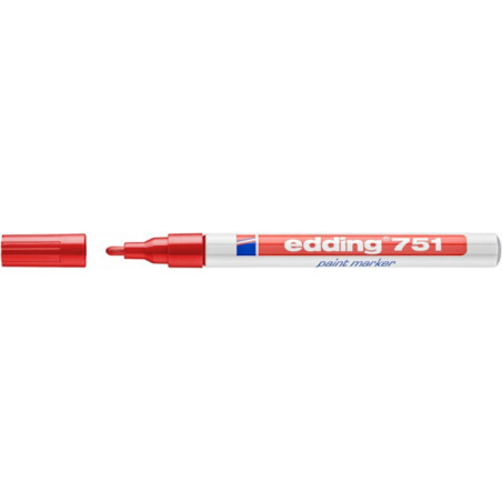 PAKIET Marker olejowy e-751 EDDING, 1-2mm, czerwony