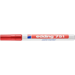 PAKIET Marker olejowy e-751 EDDING, 1-2mm, czerwony