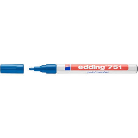 PAKIET Marker olejowy e-751 EDDING, 1-2mm, niebieski