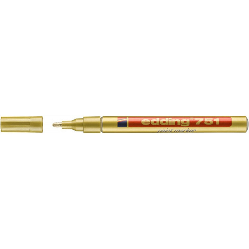 PAKIET Marker olejowy e-751 EDDING, 1-2mm, złoty