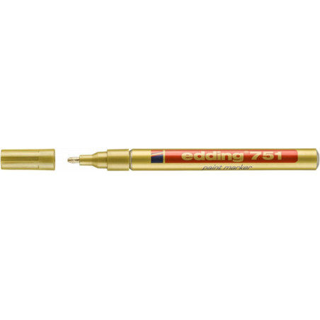 PAKIET Marker olejowy e-751 EDDING, 1-2mm, złoty