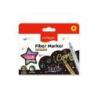 Flamastry KEYROAD Metallic, zmywalne, 8 szt., mix kolorów