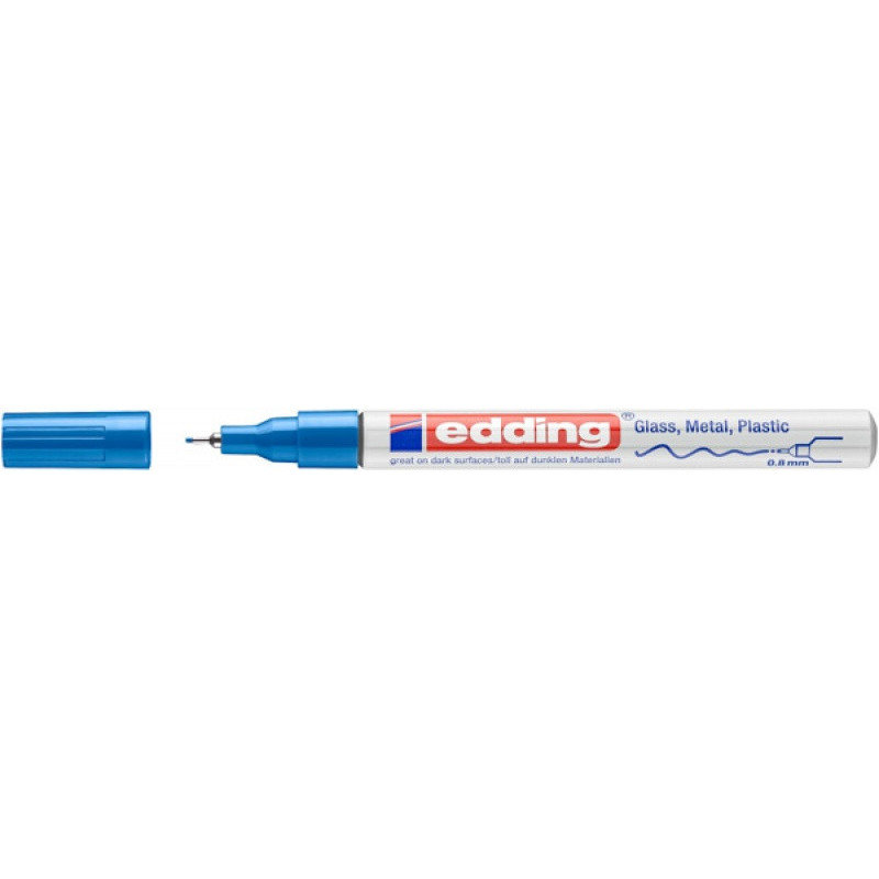 PAKIET Marker olejowy e-780 EDDING, 0,8mm, niebieski połyskujący