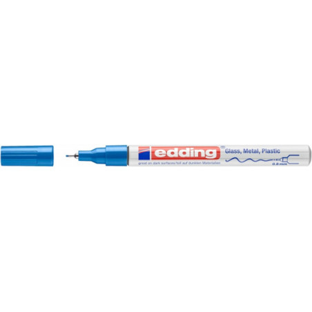 PAKIET Marker olejowy e-780 EDDING, 0,8mm, niebieski połyskujący