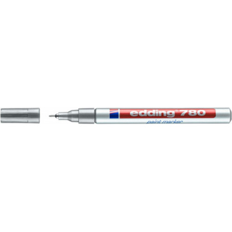 PAKIET Marker olejowy e-780 EDDING, 0,8mm, srebrny