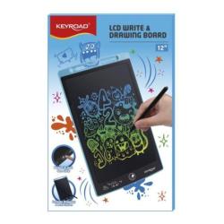 Tablet graficzny do rysowania KEYROAD, wielokolorowy ekran, 12", mix kolorów