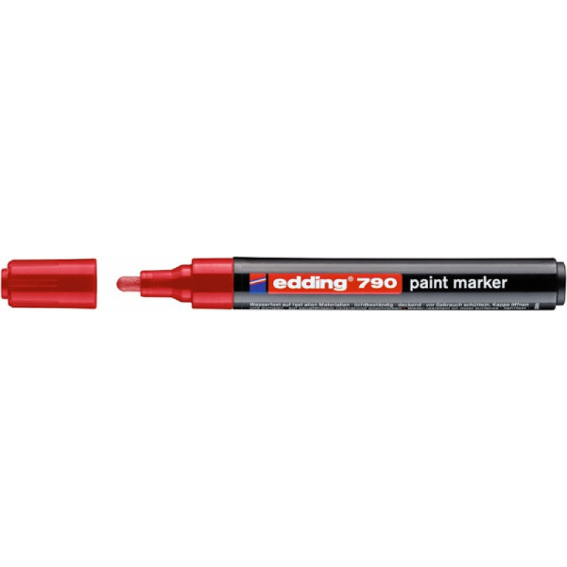 PAKIET Marker olejowy e-790 EDDING, 2-3 mm, czerwony