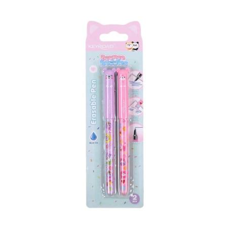Długopis wymazywalny KEYROAD Bounce Buddies, 0,6mm, 2 szt., blister, niebieski