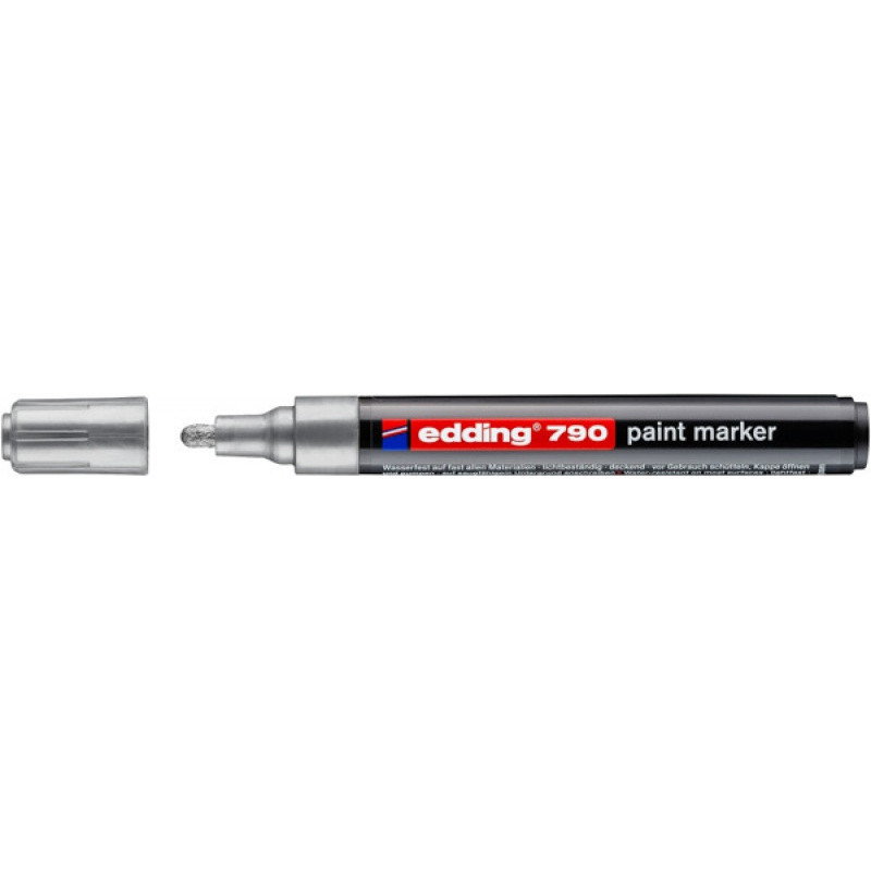 PAKIET Marker olejowy e-790 EDDING, 2-3mm, srebrny