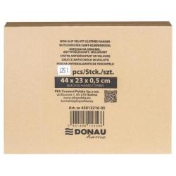 Wieszak na ubrania antypoślizgowy DONAU HOME, 44x23x0,5cm, 20 szt., czarny