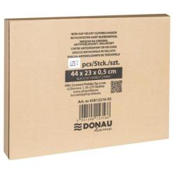 Wieszak na ubrania antypoślizgowy DONAU HOME, 44x23x0,5cm, 20 szt., czarny