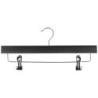 Wieszak na spodnie drewniany DONAU HOME, 35x17x1,2cm, 10 szt., czarny