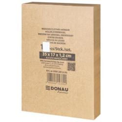 Wieszak na spodnie drewniany DONAU HOME, 35x17x1,2cm, 10 szt., czarny