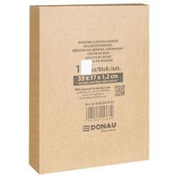 Wieszak na spodnie drewniany DONAU HOME, 35x17x1,2cm, 10 szt., naturalny