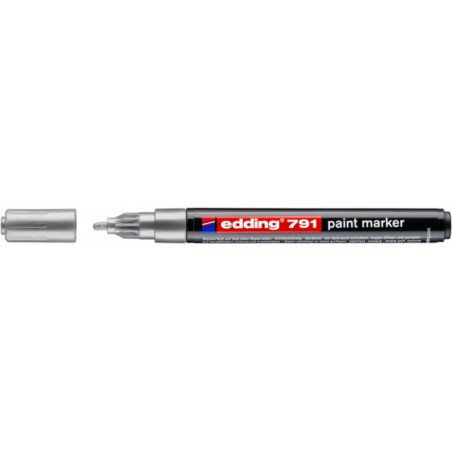 PAKIET Marker olejowy e-791 EDDING, 1-2mm, srebrny