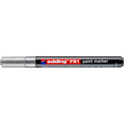 PAKIET Marker olejowy e-791 EDDING, 1-2mm, srebrny