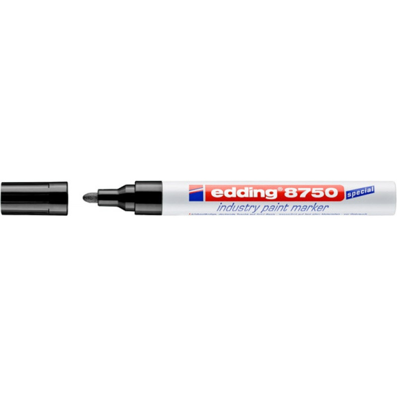 PAKIET Marker olejowy przemysłowy e-8750 EDDING, 2-4 mm, czarny