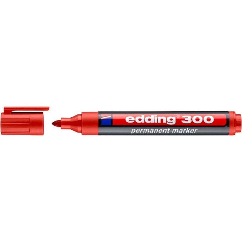 PAKIET Marker permanentny A8 e-300 EDDING, czerwony