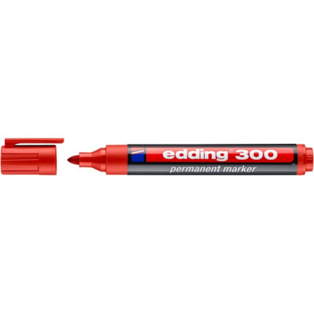 PAKIET Marker permanentny A8 e-300 EDDING, czerwony