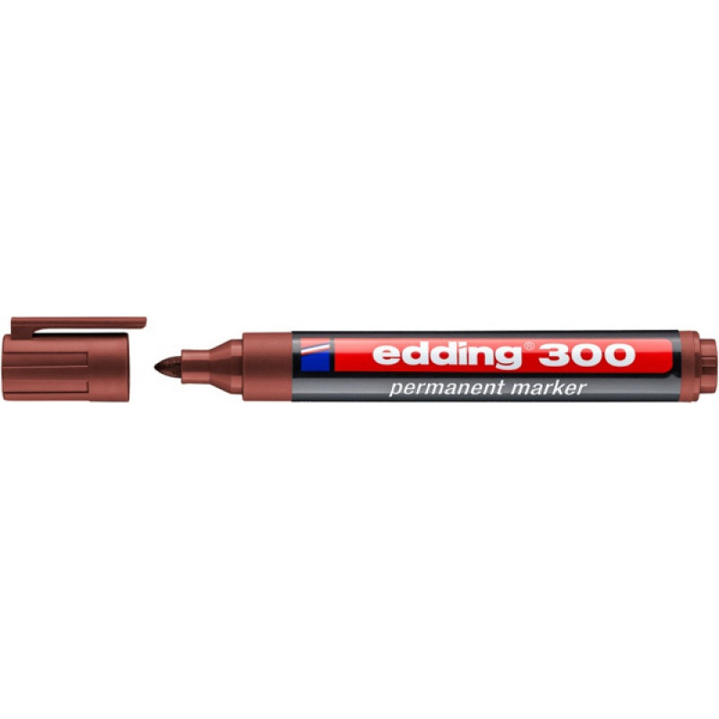 PAKIET Marker permanentny e-300 EDDING, 1,5-3mm, brązowy