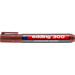 PAKIET Marker permanentny e-300 EDDING, 1,5-3mm, brązowy