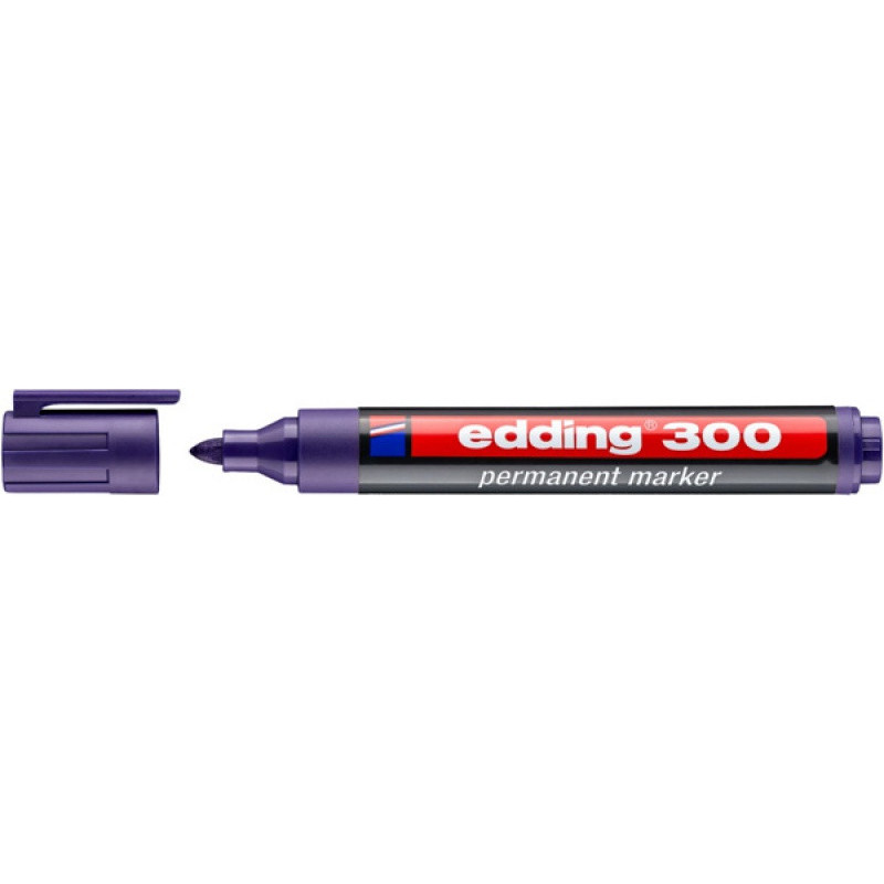 PAKIET Marker permanentny e-300 EDDING, 1,5-3mm, fioletowy