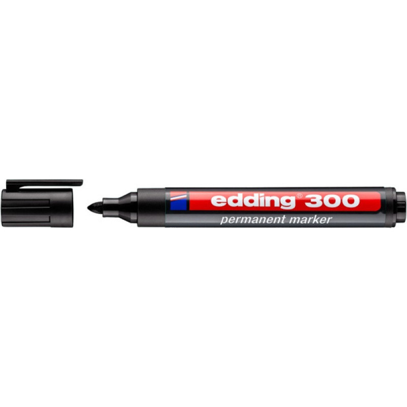 PAKIET Marker permanentny e-300 EDDING, 1,5-3mm, czarny