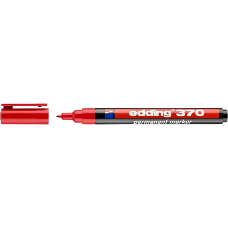 PAKIET Marker permanentny e-370 EDDING, 1mm, czerwony
