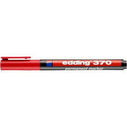PAKIET Marker permanentny e-370 EDDING, 1mm, czerwony