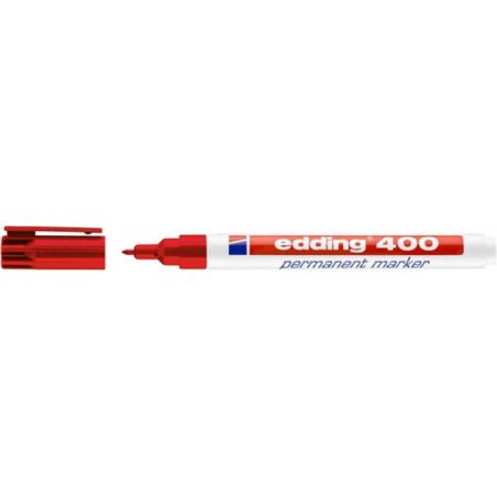 PAKIET Marker permanentny e-400 EDDING, 1mm, czerwony