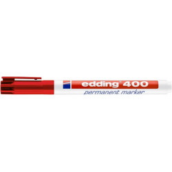 PAKIET Marker permanentny e-400 EDDING, 1mm, czerwony