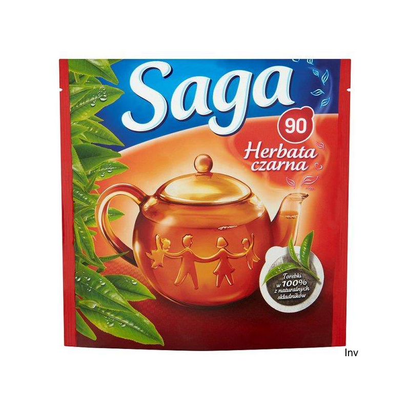 Herbata SAGA ekspresowa czarna 90 torebek