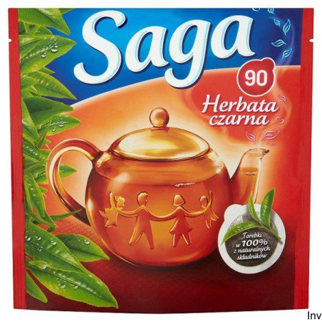 Herbata SAGA ekspresowa czarna 90 torebek