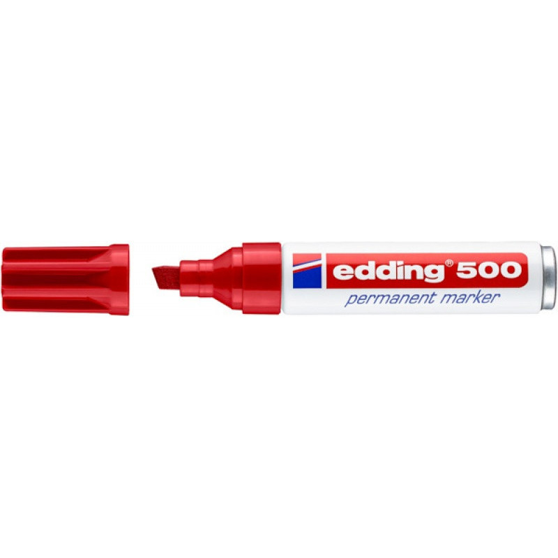 PAKIET Marker permanentny e-500 EDDING, 2-7 mm, czerwony