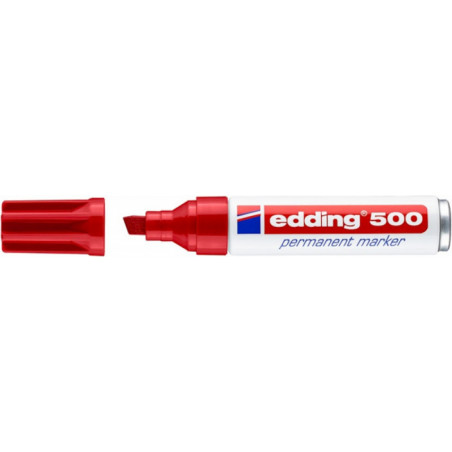 PAKIET Marker permanentny e-500 EDDING, 2-7 mm, czerwony