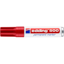 PAKIET Marker permanentny e-500 EDDING, 2-7 mm, czerwony