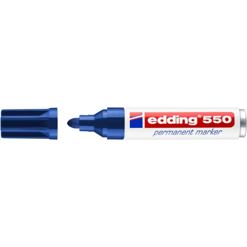 PAKIET Marker permanentny e-550 EDDING, 3-4 mm, niebieski