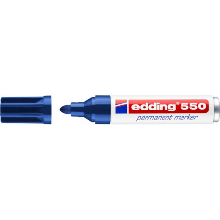 PAKIET Marker permanentny e-550 EDDING, 3-4 mm, niebieski