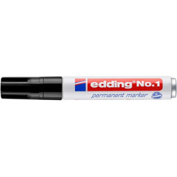 PAKIET Marker permanentny no.1 EDDING, 1-5mm, czarny