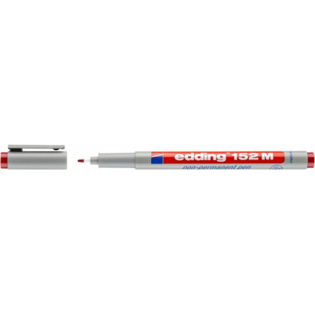 PAKIET Marker zmywalny e-152 M EDDING, 1mm, czerwony