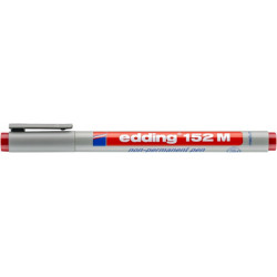 PAKIET Marker zmywalny e-152 M EDDING, 1mm, czerwony