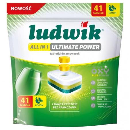 Tabletki do zmywarek All in 1 Ultimate Power LUDWIK, 41 szt., lemon