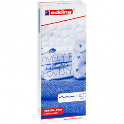 PAKIET Pisak tekstylny e-4600 EDDING, 1mm, czarny