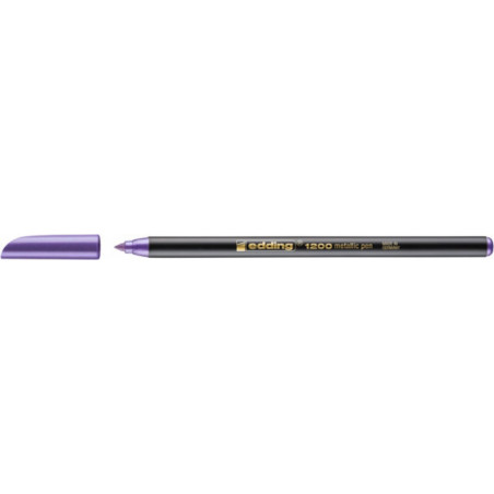 PAKIET Pisak z cienką końcówką e-1200 EDDING, 1-3mm, metaliczny fioletowy