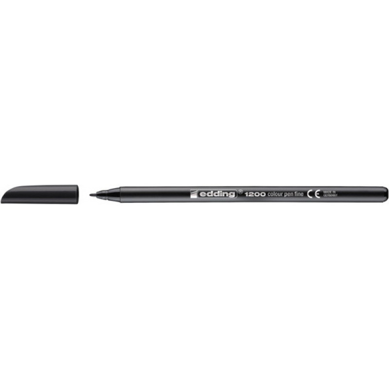 PAKIET Pisak z cienką końcówką e-1200 EDDING, 1mm, czarny