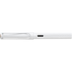 Pióro wieczne LAMY Safari 0B1 All White, 6 kolorowych pierścieni, stalówka EF, białe