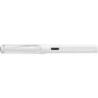Pióro wieczne LAMY Safari 0B1 All White, 6 kolorowych pierścieni, stalówka F, białe