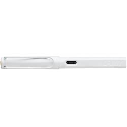 Pióro wieczne LAMY Safari 0B1 All White, 6 kolorowych pierścieni, stalówka M, białe