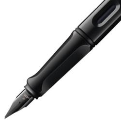 Pióro wieczne LAMY Safari 0B2 All Black, 6 kolorowych pierścieni, stalówka EF, czarne